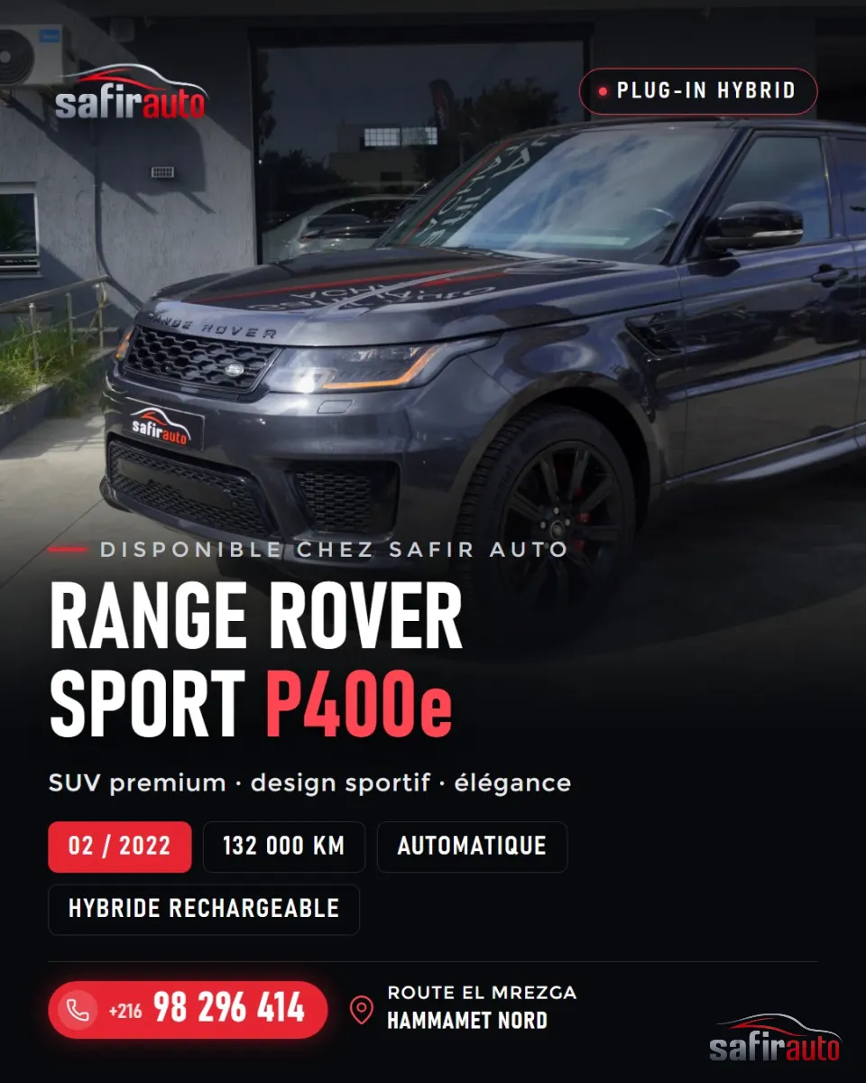 Land Rover Range Rover P400e 2022 – Safir Auto Nabeul